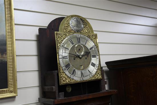 Thomas Smith, Norwich. A George III walnut eight day longcase clock, 7ft 9in.